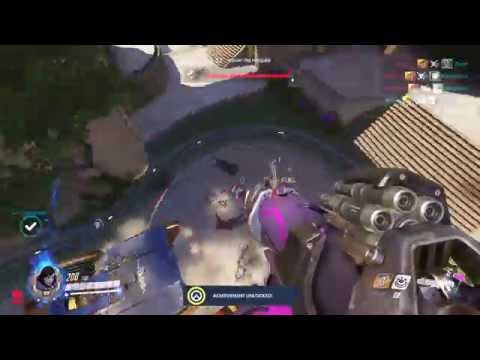 Pharah Quadruple kill with Barrage