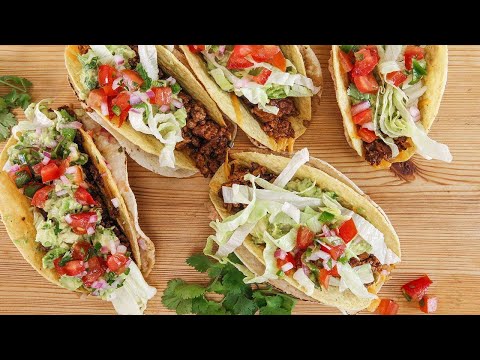 Rachael's Charred and Crunchy Beef 'n Chorizo Tacos
