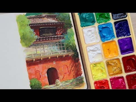 Himi Gouache Thoughts After a Year and Tips for Beginners + Painting Spirited Away