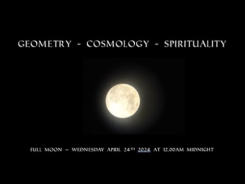 14. Full Moon - April 24th 2024. Lunation triangle and inclination. Golden Ratio and Finonacci.