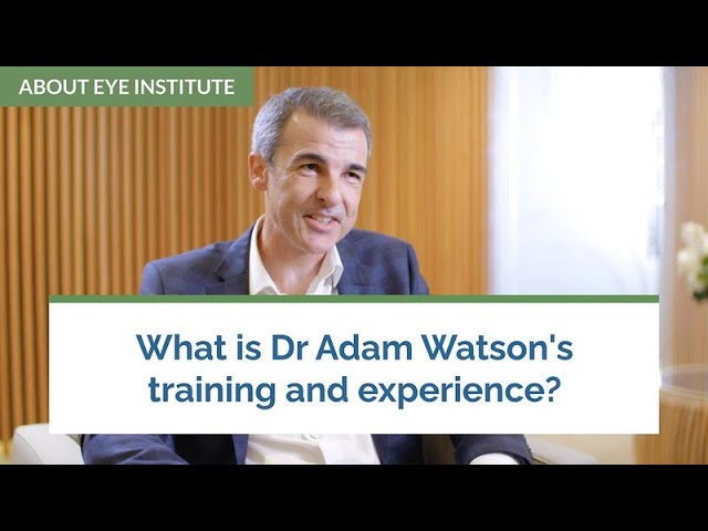 Dr Adam Watson at Eye Institute