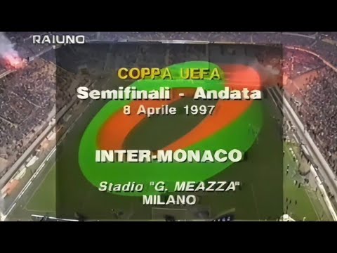 Inter-Monaco 3:1, Coppa UEFA 1996/97 - RAIUNO (doppietta di Maurizio Ganz)
