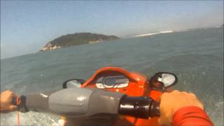 preview picture of video 'Deslocamento da praia do Rosa até a Praia de Ibiraquera com Jet'