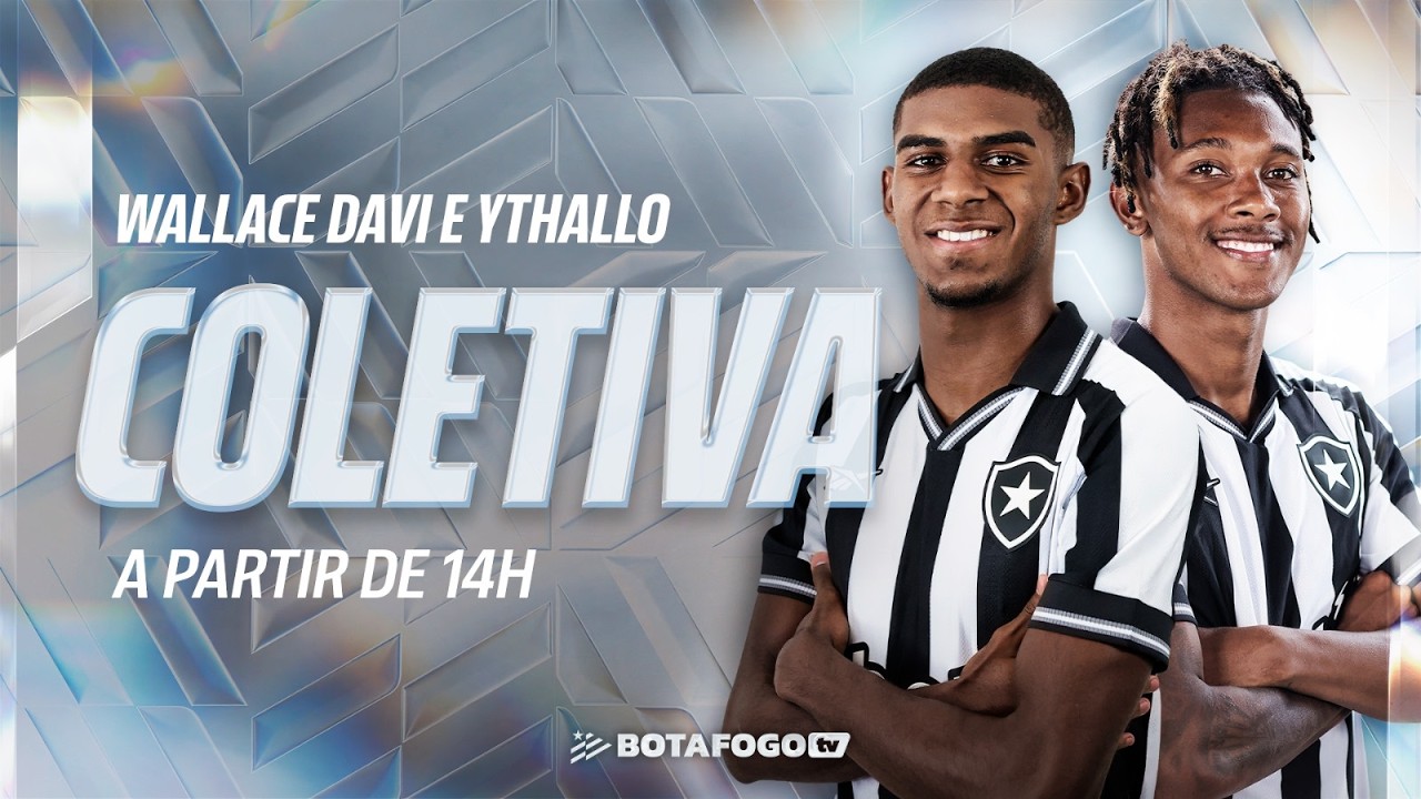 AO VIVO | Botafogo apresenta oficialmente reforços Ythallo e Wallace Davi