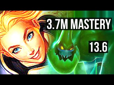 LUX & Jinx vs ZAC & Draven (SUP) | 3.7M mastery, 1300+ games, Dominating | KR Master | 13.6