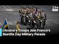 RAW VIDEO Ukraine S Troops Join France S Bastille Day Military Parade In Powerful Show AQ1B