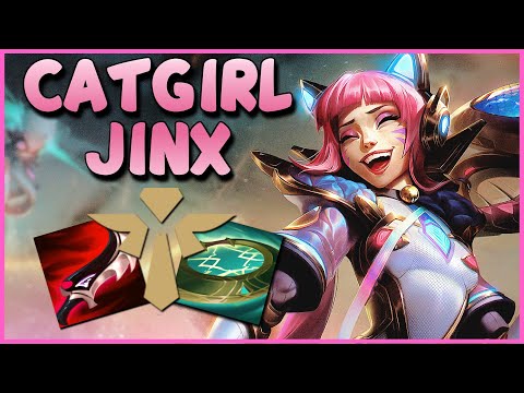 JINX IS A CATGIRL? | New Prestige Skin Battle Cat Jinx Support Gameplay | 9/5/21 | League of Legends