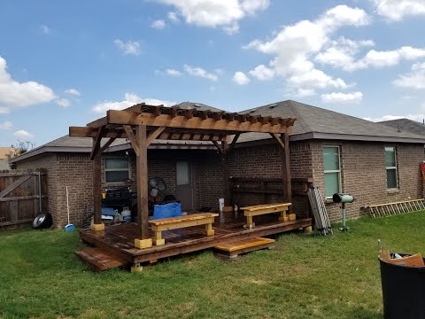 Floating Deck and Pergola Build 2020 No Experience Necessary