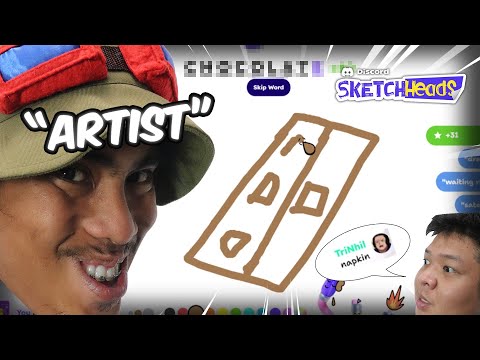 Gloco is an Artist! - PEENOISE PLAY SKETCH HEADS #3