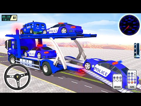 Grand Police Vehicle Transport Truck Mode – Truck Driving Simulator Android Gameplay