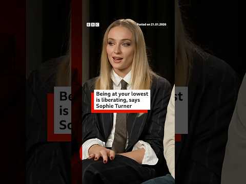 Being at your lowest is liberating, says Sophie Turner. #SophieTurner #Steal #BBCNews