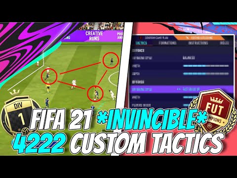 FIFA 21 BEST ATTACKING 30-0 4222 PRO CUSTOM TACTICS FIFA ULTIMATE TEAM PRO | HOW TO USE 4222