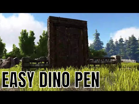 How to Build a Fence or Dino Pen in Ark Survival Evolved