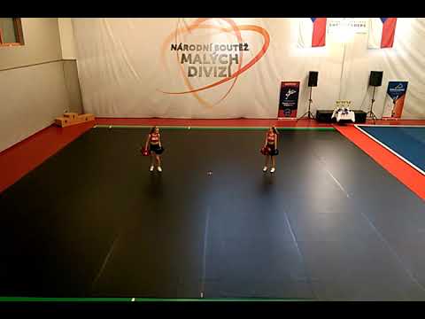 NSMD 175 Doubles Freestyle Pom Junior Hell's Cheerleaders Ceske Budejovice Hell's Crabs