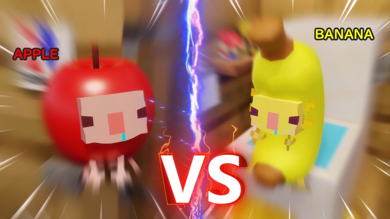 BANANA🍌 vs APPLE🍎 Get out of the bathroom! [Parotter's best funny Minecraft Animation]