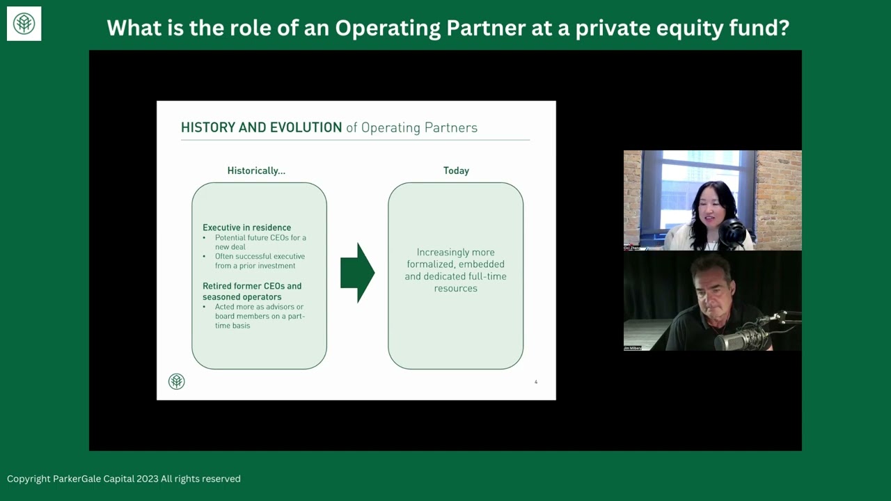 The Role of an Operating Partner at a Private Equity Fund