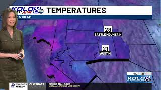 Wednesday snow break giving way to more snow