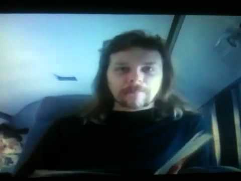 James Hetfield acting like the lion from the wizard of oz