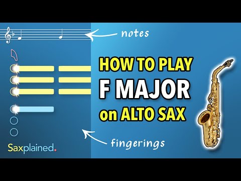 F Major Scale Tutorial (Alto Sax) | Saxplained
