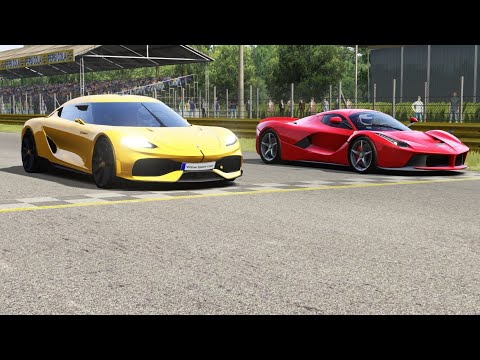 Koenigsegg Gemera vs Ferrari LaFerrari at Monza Full Course