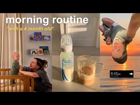 7 AM MORNING ROUTINE with my 4 month old baby 🌞 setting myself up for a good day as a first time mom