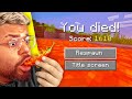Eating SPICY CHILLIES Every Time I Take DAMAGE in Minecraft!