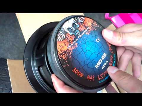 Power Acoustik 6.5" Mid Pro Audio Speaker Unboxing