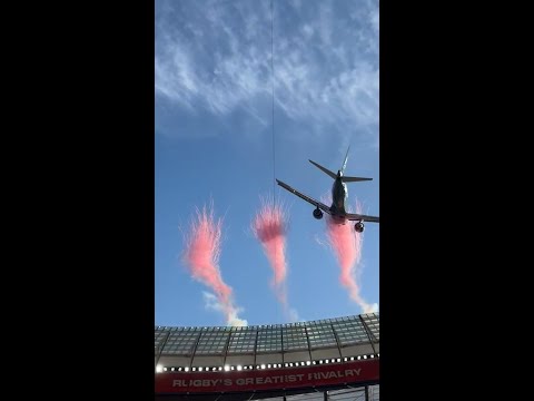 Planes conduct low flyover over stadium in South Africa