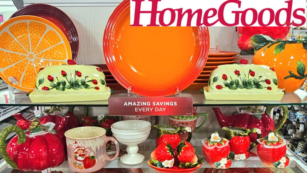 NEW AT HOMEGOODS 🍋🍊 VIRAL KITCHEN DECOR & HIDDEN GEMS!