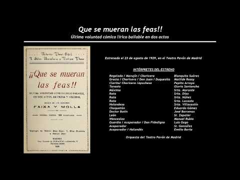 ¡Que se mueran las feas! - Vals 'Sombras de Paris' (1930) - Sara - Rey -  Taberner - Peris