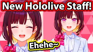 New Hololive Staff Giggles Sounds So Cute 【Hololive】