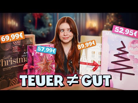 Ich teste ALLE teuren Drogerie Beauty Adventskalender über 50€ 💸 (ich bin SCHOCKIERT 🫠)