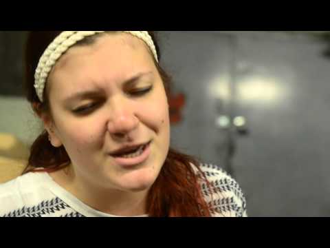 Brooke DiCaro sings "Atlases" in the press room