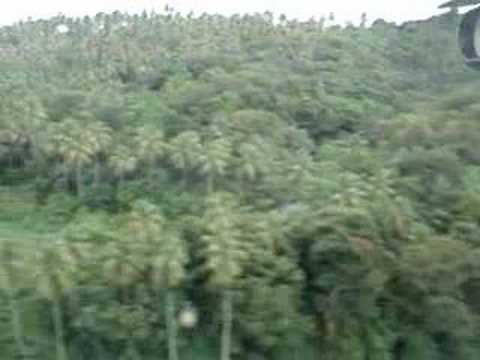 Landing at Dominica's Melville Hall.