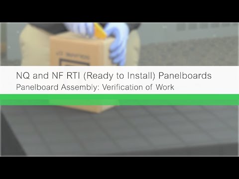 Image of NQ and NF RTI (Ready to Install) Panelboards (3 of 4) - Panelboard Assembly: Verification of Work