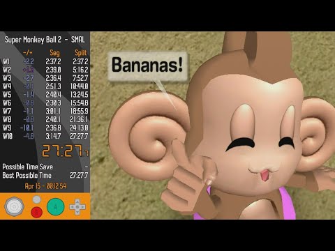Super Monkey Ball 2 "Story Mode All Levels" Speedrun in 27:27.43