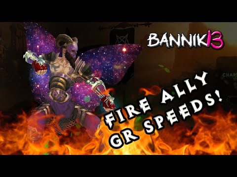 DIABLO 3 - Best MONK Inna's Mantra Fire Mystic Ally High GR Speed Farming Build Guide With Shenlongs