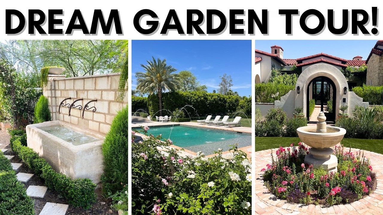 TOURING DREAMY GARDENS || RUSTIC-MEDITERRANEAN GARDEN INSPIRATION || GARDEN WITH ME