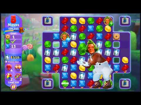 Willy Wonkas Sweet Adventure Level 116 - NO BOOSTERS 🍫 | SKILLGAMING ✔️