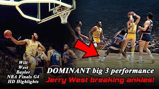 Wilt Chamberlain, Jerry West and Elgin Baylor Dominate G4 of 1970 NBA Finals to tie series - HD