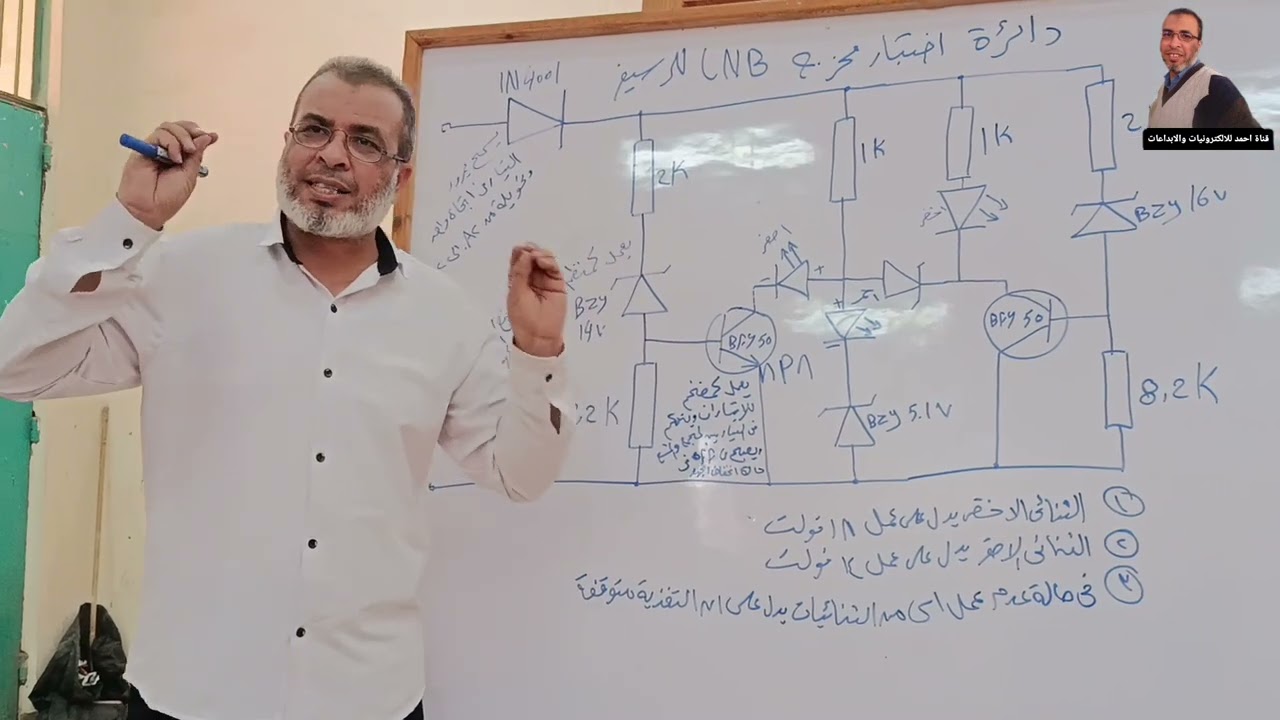 الصف الثالث الصناعي/تخصص فني اجهزة الكترونية/وحدة الاقمار الصناعية وشرح لدا?