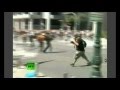 Riots in Greece - Petrol Bomb Fight 