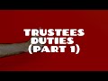 Duties of Trustees | Equity & Trusts