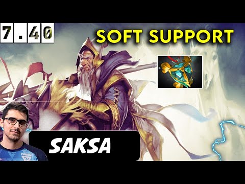 Saksa Keeper Of The Light Soft Support - Dota 2 Patch 7.40 pro Player Full Gameplay