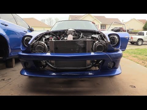 Nasty twin turbo LS 280z build