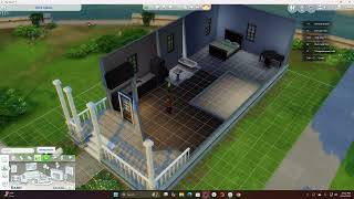 My Simfluencer First Apartment Starter Setup! | Broke Girl Builds Her First Room | Sims4 Ep. 1