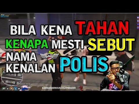 KENA TAHAN JE MESTI NAK SEBUT NAMA POLIS YANG KITA KENAL? BOLEH LEPAS KE? TENGOK NI! -GTAV ROLEPLAY