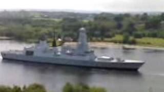 preview picture of video 'HMS Daring Maiden Voyage TYPE 45 D-CLASS DESTROYER'