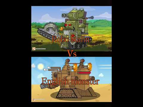 Robo Stalin vs English monster #shorts#youtubeshorts #shortvideo #homeanimations #viral