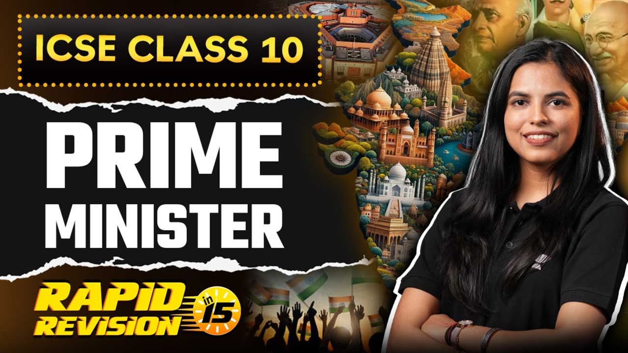 Prime Minister and Council of Ministers | Rapid Revision | ICSE Class 10 Civics | by Preksha ma'am